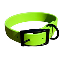 Load image into Gallery viewer, Green Waterproof BioThane® Dog Collar 1" Durable, Odor-Free, Easy Clean Outdoor Pet Gear