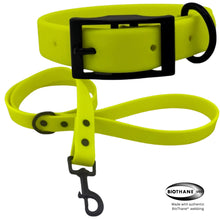 Load image into Gallery viewer, Yellow BioThane® Waterproof Dog Leash 1" Durable, Odor-Resistant, and Easy to Clean