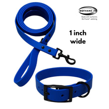 Load image into Gallery viewer, Blue BioThane® Waterproof Dog Leash 1" Durable, Odor-Resistant, and Easy to Clean