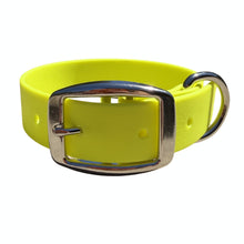 Load image into Gallery viewer, Waterproof BioThane® Dog Collar Adjustable Custom Color Nickel Buckle