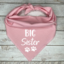 Load image into Gallery viewer, Big Sister Dog Bandana, Pregnancy Announcement