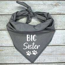 Load image into Gallery viewer, Big Sister Dog Bandana, Pregnancy Announcement
