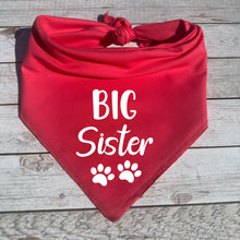 Load image into Gallery viewer, Big Sister Dog Bandana, Pregnancy Announcement
