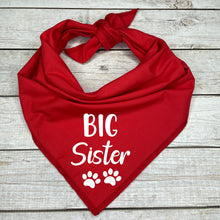 Load image into Gallery viewer, Big Sister Dog Bandana, Pregnancy Announcement