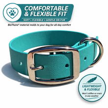 Load image into Gallery viewer, Waterproof BioThane® Dog Collar Adjustable Custom Color Nickel Buckle
