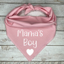 Load image into Gallery viewer, My Mom Loves Me Dog Bandana with Heart