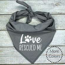 Load image into Gallery viewer, I Rescued My Human Dog Bandana