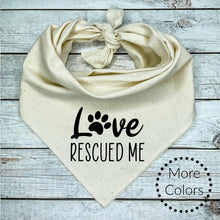 Load image into Gallery viewer, I Rescued My Human Dog Bandana