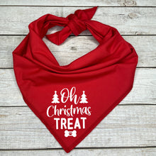 Load image into Gallery viewer, Oh Christmas Treat Dog Bandana, Pet Stocking Stuffer