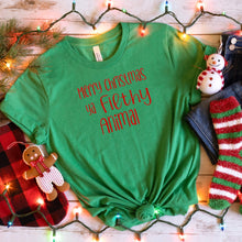 Load image into Gallery viewer, Merry Christmas Ya Filthy Animal, Bella Canvas Tee Shirt