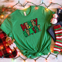 Load image into Gallery viewer, Merry Bright Bella Canvas Tee Shirt