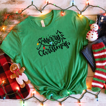 Load image into Gallery viewer, Merry Christmas Bella Canvas Tee Shirt