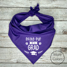 Load image into Gallery viewer, Graduation Dog Bandana - Proud Pup of a Grad - Pet Gift - 2025 Graduation Announcement