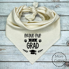 Load image into Gallery viewer, Graduation Dog Bandana - Proud Pup of a Grad - Pet Gift - 2025 Graduation Announcement
