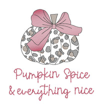 Load image into Gallery viewer, Pumpkin Spice and Everything Nice Embroidered Sweatshirt, Cozy Fall Sweater