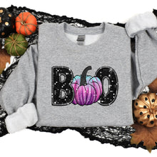 Load image into Gallery viewer, Glitter Boo Sweatshirt, Halloween Sweatshirt, Fall Sweater, Long Sleeve Shirt