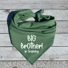 Load image into Gallery viewer, Big Brother in Training Dog Bandana, Pregnancy Announcement