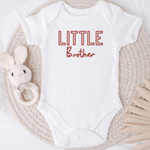 Load image into Gallery viewer, Embroidered Little Brother Bodysuit, Pregnancy Announcement, Baby Coming Soon