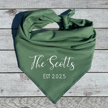 Load image into Gallery viewer, Custom Wedding Dog Bandana, Engagement Gifts For Dog Lovers