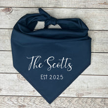 Load image into Gallery viewer, Custom Wedding Dog Bandana, Engagement Gifts For Dog Lovers