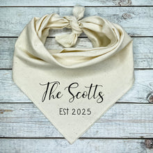 Load image into Gallery viewer, Custom Wedding Dog Bandana, Engagement Gifts For Dog Lovers