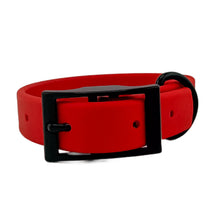 Load image into Gallery viewer, Red Waterproof BioThane® Dog Collar 1" Durable, Easy-Clean, Odor-Resistant Pet Gear for Active Dogs