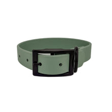 Load image into Gallery viewer, Sage Green Waterproof BioThane® Dog Collar 1" Durable, Odor-Free, Easy Clean, Soft Outdoor Pet Collar