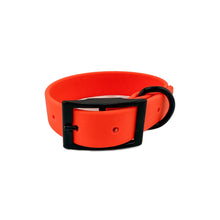 Load image into Gallery viewer, Vivid Orange Waterproof BioThane® Dog Collar 1" Durable, Odor-Proof, Easy Clean, Outdoor Pet Gear