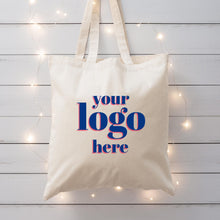 Load image into Gallery viewer, Custom Logo Tote Bag | Business Promo Totes | Personalized Branding Bags | Reusable Event Swag | Custom Company Merch