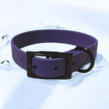 Load image into Gallery viewer, Purple Waterproof BioThane® Dog Collar 1 " – Durable, Odor-Resistant, Easy Clean, Pet Gear for Active Dogs