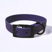 Load image into Gallery viewer, Purple Waterproof BioThane® Dog Collar 1 " – Durable, Odor-Resistant, Easy Clean, Pet Gear for Active Dogs