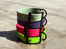 Load image into Gallery viewer, Custom BioThane® Buckle 1 Dog Collar Waterproof, Stink-Proof & Durable | Choose Your Color | Black Buckle Hardware