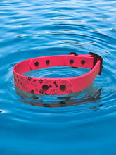 Load image into Gallery viewer, Printed BioThane® Dog Collar Waterproof, Stink-Proof & Durable | 1 Wide | Fun Pattern + Solid | Black Hardware | 3 Color Options