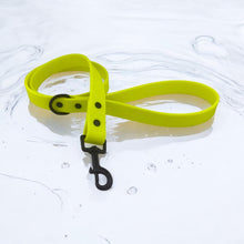 Load image into Gallery viewer, Neon Yellow BioThane® Dog Collar 1" Waterproof, Odor-Resistant, Easy Clean, High Visibility Pet Gear