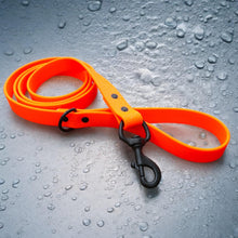 Load image into Gallery viewer, Vivid Orange BioThane® Waterproof Dog Leash 1"