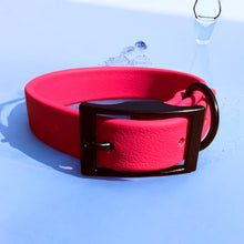 Load image into Gallery viewer, Custom BioThane® Buckle 1 Dog Collar Waterproof, Stink-Proof & Durable | Choose Your Color | Black Buckle Hardware