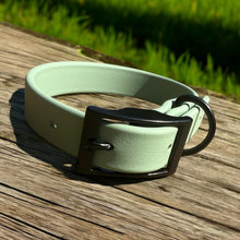 Load image into Gallery viewer, Waterproof BioThane® Dog Collar Adjustable Custom Color Black Buckle