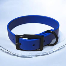 Load image into Gallery viewer, Waterproof BioThane® Dog Collar Adjustable Custom Color Black Buckle