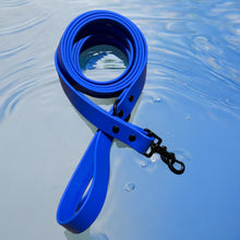 Load image into Gallery viewer, Blue BioThane® Waterproof Dog Leash 1" Durable, Odor-Resistant, and Easy to Clean