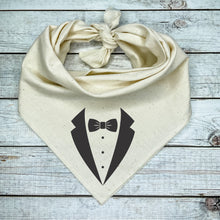 Load image into Gallery viewer, Tuxedo Dog Bandana… Dog Wedding