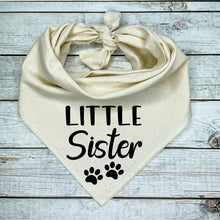 Load image into Gallery viewer, Little Sister Dog Bandana, Pregnancy Announcement