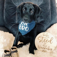 Load image into Gallery viewer, Big Bro Dog Bandana, Pregnancy Announcement, Birth Announcement