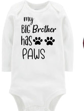 Load image into Gallery viewer, Buffalo Plaid Big Brother Dog Bandana with Matching Bodysuit, Pet Gift