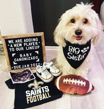 Load image into Gallery viewer, Big Sister Dog Bandana, Pregnancy Announcement, Baby Shower Gift for Dog Lovers