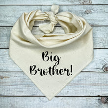 Load image into Gallery viewer, Big Brother Dog Bandana, Pregnancy Announcement, Baby Shower Gift