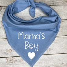 Load image into Gallery viewer, Mama's Boy Heart Dog Bandana