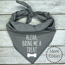 Load image into Gallery viewer, Alexa Bring Me a Treat Dog Bandana