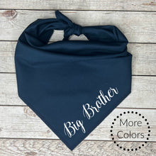 Load image into Gallery viewer, Big Brother Dog Bandana, Pregnancy Announcement, Baby Shower Gift for Dog