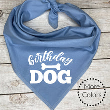 Load image into Gallery viewer, Birthday Dog Bandana, gift for dogs, Birthday Dog Pictures