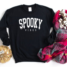 Load image into Gallery viewer, Spooky Vibes Sweatshirt, Spooky Season, Fall Sweater
